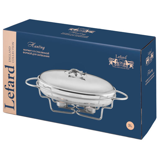 МАРМИТ LEFARD СЕРИЯ ОХОТА СО СТЕКЛЯННОЙ ФОРМОЙ ДЛЯ ЗАПЕКАНИЯ, 3Л фото 5