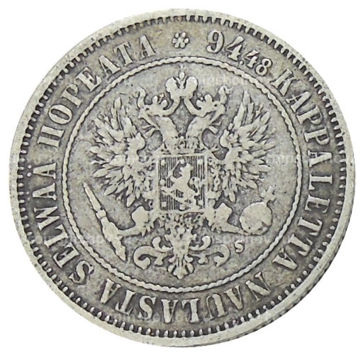 1 марка 1874 года Русская Финляндия
