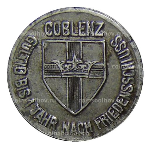 Монета 10 пфеннигов 1918 года Германия Нотгельд Кобленц