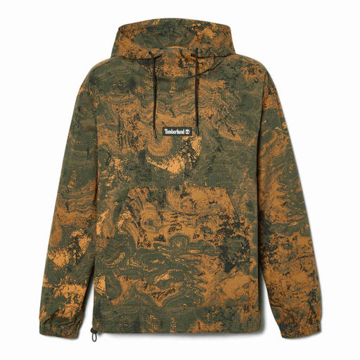 Мужская куртка Timberland Hoodie AOP зеленая  фото 6