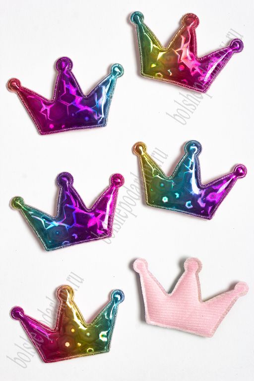 Патч голографик "Корона" 4,5*6,8 см (10 шт) SF-2974, №9
