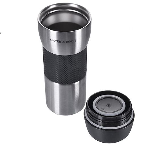 28433 Термокружка ЧЕРНАЯ 450мл нерж.МВ (х24) - Mayer&boch фото 3
