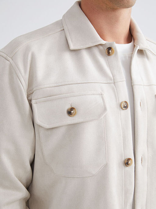 Regular Fit Uzun Kollu S?et Erkek G?mlek Ceket