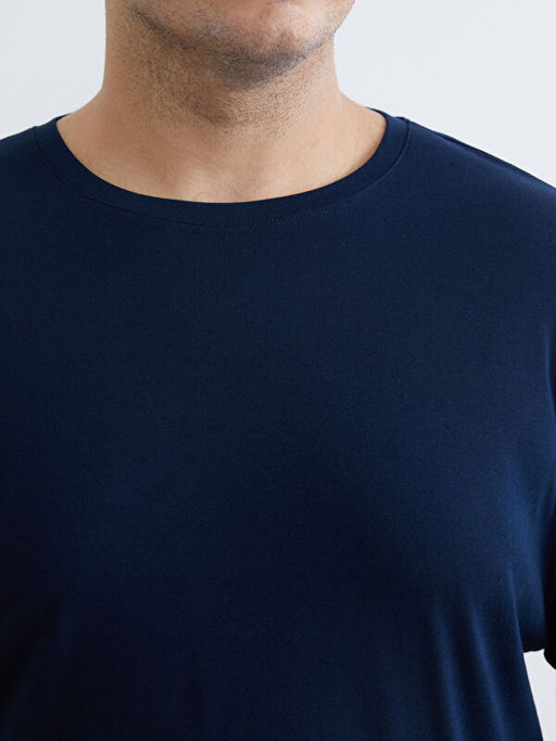 B?y?k Beden Bisiklet Yaka Uzun Kollu Erkek Ti??rt