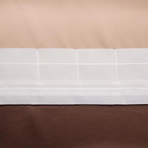 Штора блэкаут портьерная «Этель», 130×300 см, шоколадная