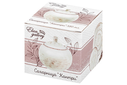 Сахарница 380 мл 10,2*10,2*10,5 см Кантри + ложка, натуральная - Elan gallery фото 10