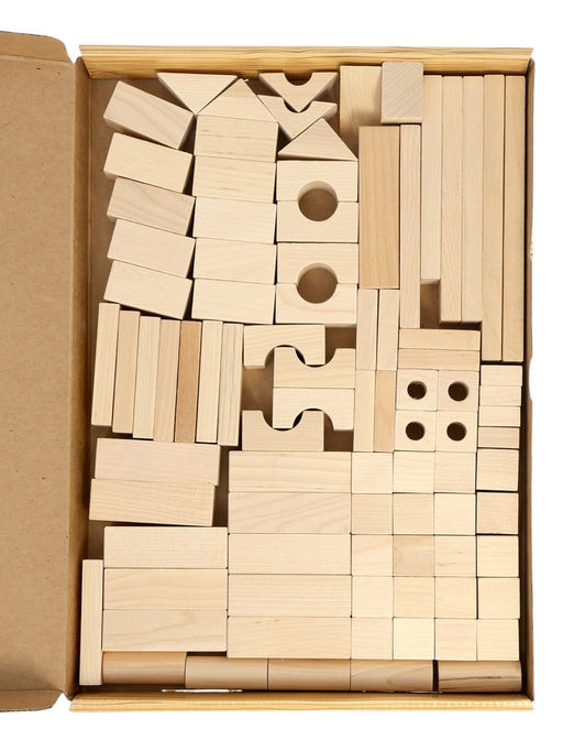 Конструктор деревянный «Строительный набор №3», 90 элементов