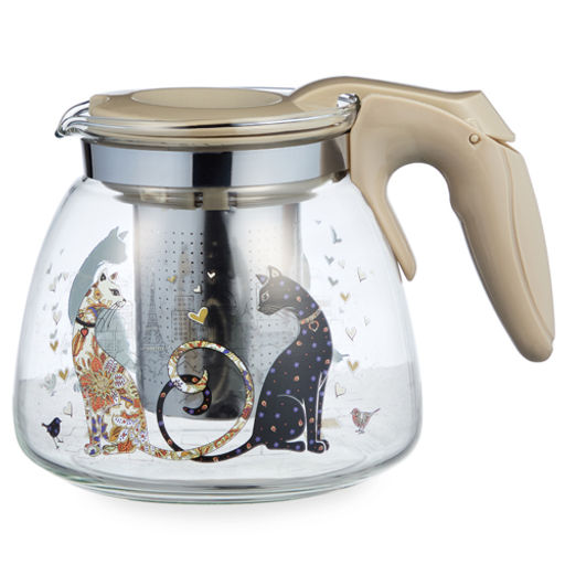 Заварочный чайник с фильтром "Парижские коты" 900 мл. 885-118 885-118 /АРТИ-М/