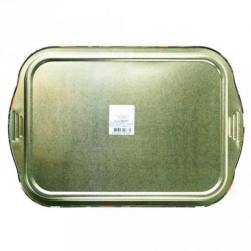 Поднос металлический "Баклажан" 48,5х32,5х2,6см, прямоугольный (Россия)