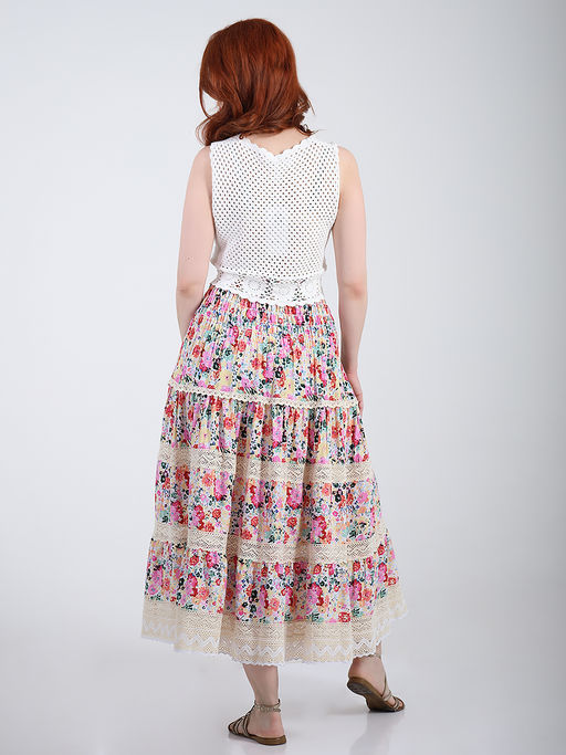 Юбка в стиле кантри больших размеров - Almond фото 4