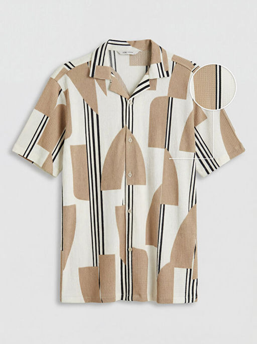 Regular Fit Desenli Erkek G?mlek