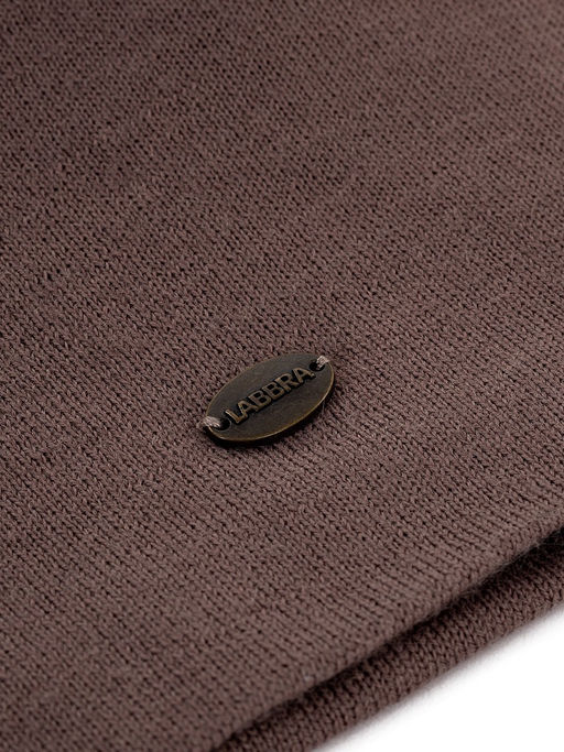 Шапка жен. шерсть+акр LB-N88039 cacao