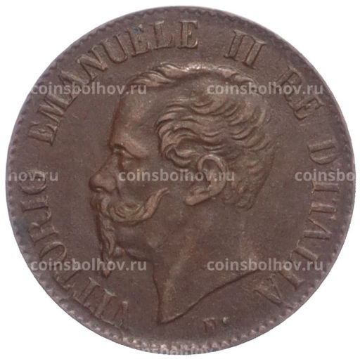 Монета 1 чентезимо 1867 года М Италия