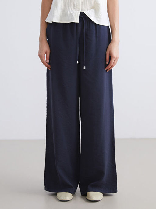 Beli Lastikli Modal Kar???ml? Kad?n Pantolon