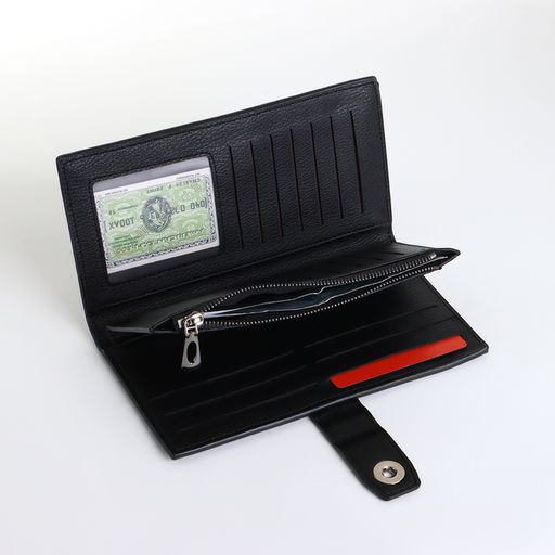 Портмоне мужское на магните, чёрное