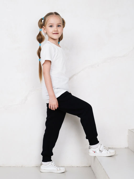 Брюки футер 3-х нитка с начесом ,черные - Binita фото 3