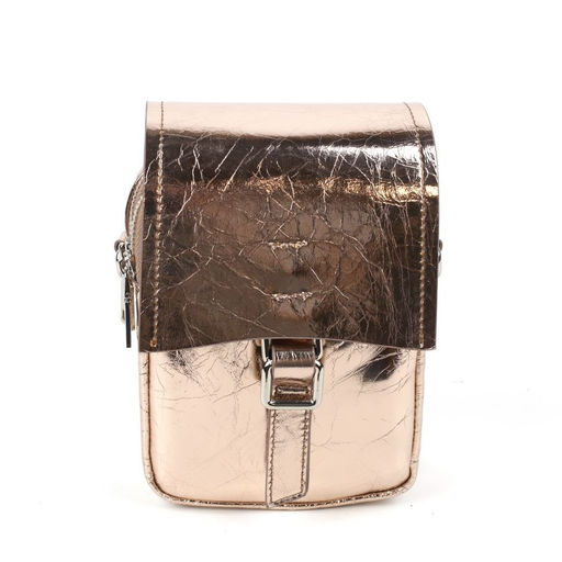 Женская кожаная овальная сумка через плечо 0116-20 - Cidirro фото 2