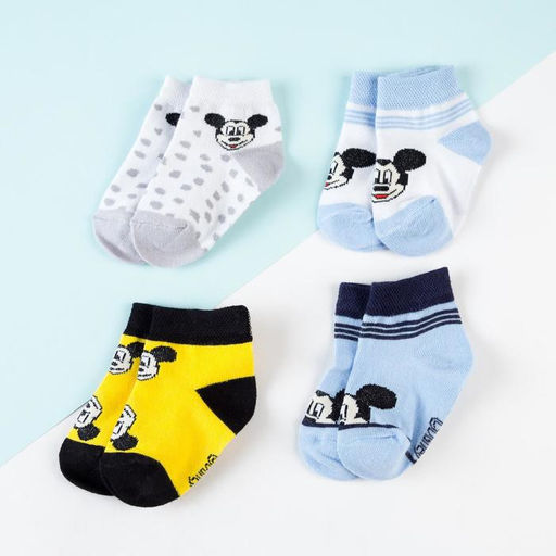 Носки детские Mickey, Микки Маус, 4 пары, 12-14 см