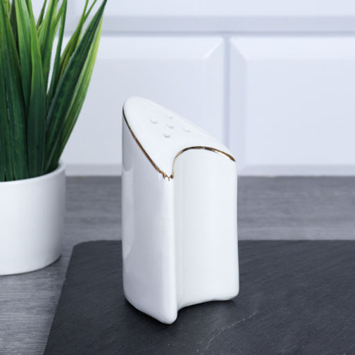 Набор для специй 4 предмета белый А / FY203004 /уп 48/ Золотая отводка Костяной - Галеонтрейд фото 10