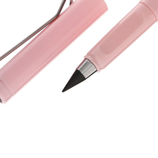 Карандаш чернографитный НВ, вечный, розовый, Calligrata  фото 3