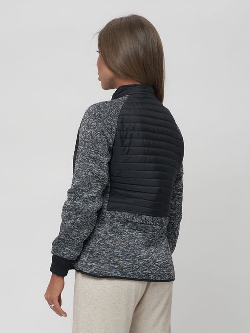 Толстовка женская на молнии черного цвета 2160Ch - Mtforce фото 7