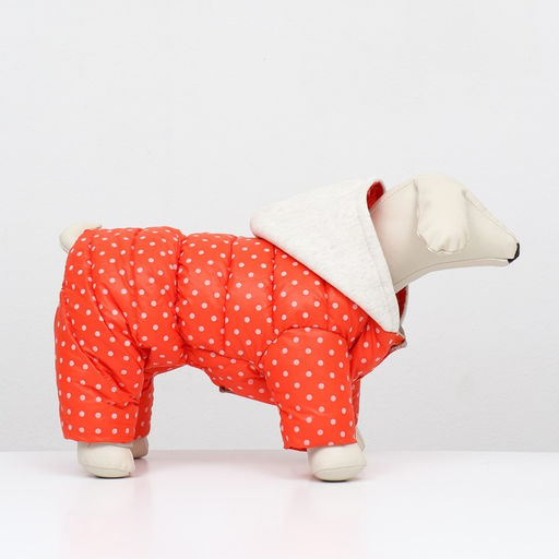 Комбинезон Для прогулки, размер 12 (ДС 24 см, ОГ 38 см, ОШ 27 см), оранжевый - Simaland фото 2