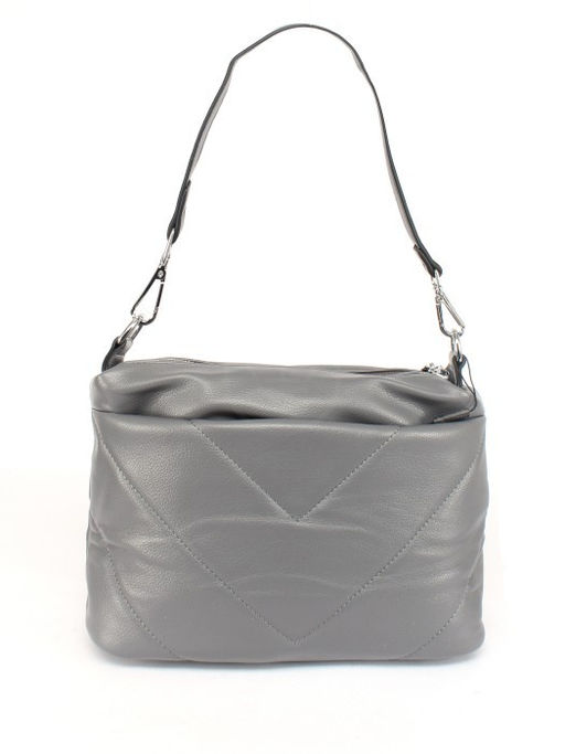 Сумка женская искусственная кожа FR-5059-L, 2отд, плечевой ремень, серый SALE 258398 - Adelia фото 7