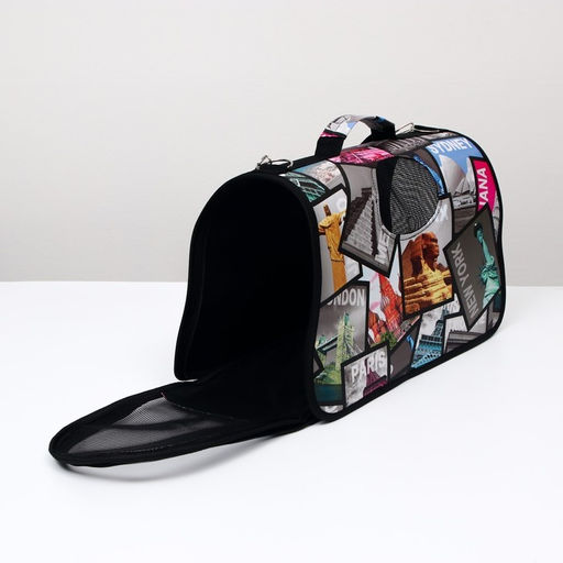 Сумка-переноска каркасная Путешественник, размер M, 40 х 21 х 27 см - Пижон фото 2