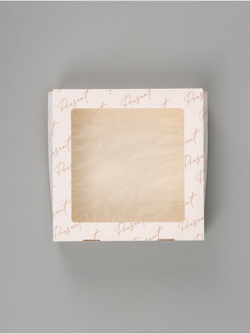 Цена за 5 шт. Коробка подарочная складная «Для тебя», 20×20×4 см, с окном