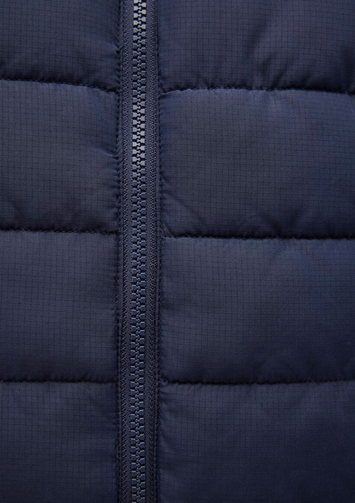 Cift Tarafl? Kapusonlu Lacivert Sisme Mont - Mavi фото 10