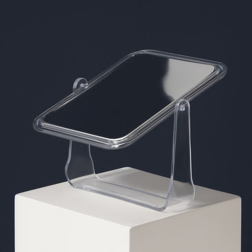 Зеркало настольное, с увеличением х2, двустороннее, 13.5×17.5 см, (10.5×14 см), МИКС