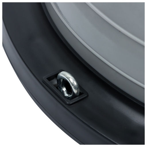 Полусфера BOSU гимнастическая ONLYTOP, с насосом, 46×20 см, серая