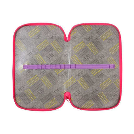 Пенал школьный, 2 секции, 12.5×20.5×4 см «Пончик»