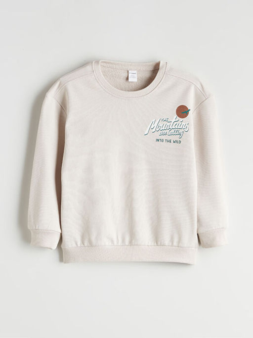 Bisiklet Yaka Erkek ?ocuk Sweatshirt
