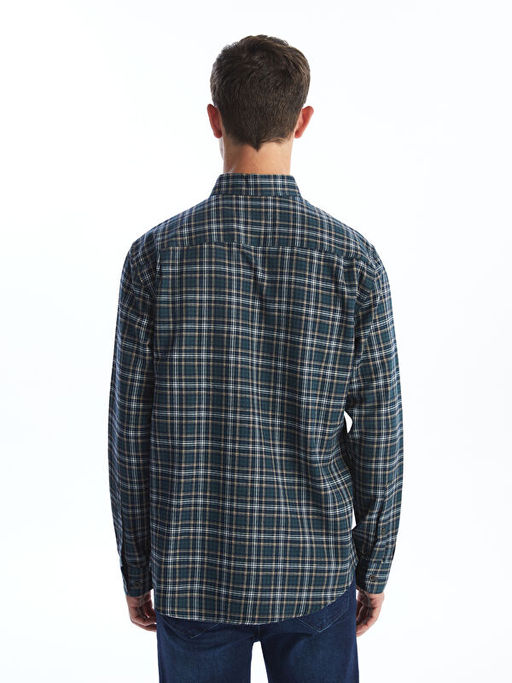 Regular Fit Uzun Kollu Ekose Erkek G?mlek