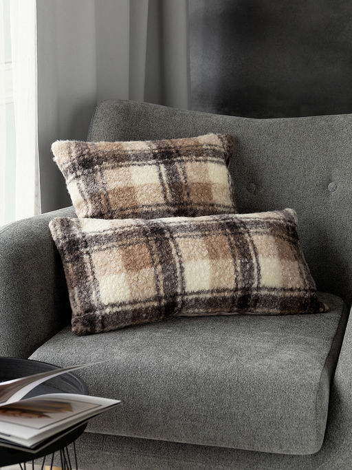 Наволочка декоративная 45х45 бежевый полиэстер - Denastia фото 3