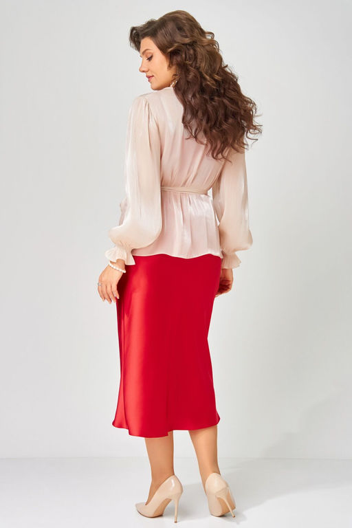 Костюм FITA 3194 красный + пудра.