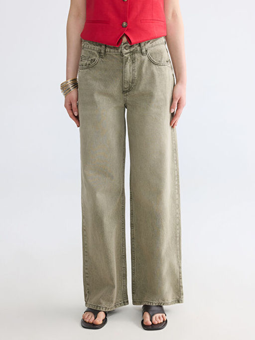 Straight Fit Kad?n Jean Pantolon