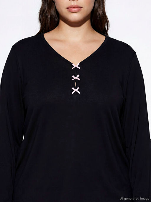 V Yaka Kad?n Pijama Tak?m