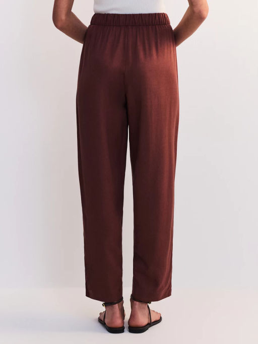 Льняные брюки с эластичным поясом ZR2605012106-21 / Zarina