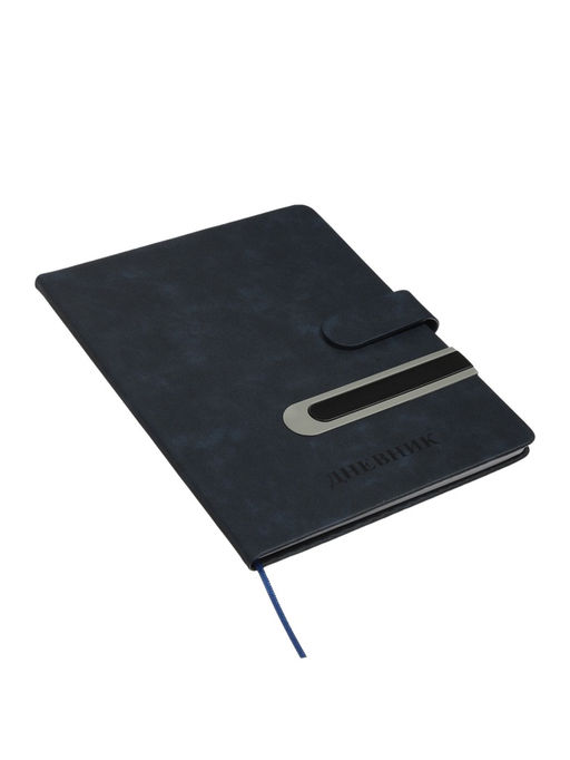 Дневник школьный 1-11 класс, лассе, обложка искуственная кожа серая, с хлястиком, с ручкой   1096906