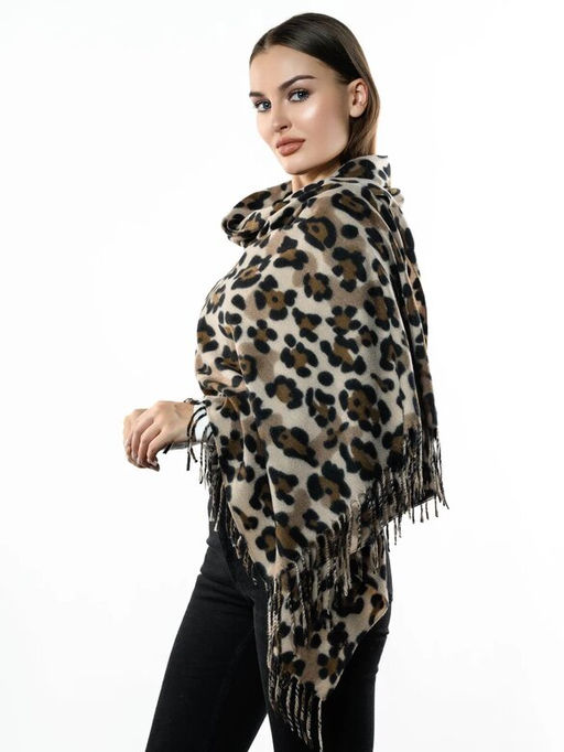 Яркий палантин с анималистичным принтом - Pretty mania фото 2