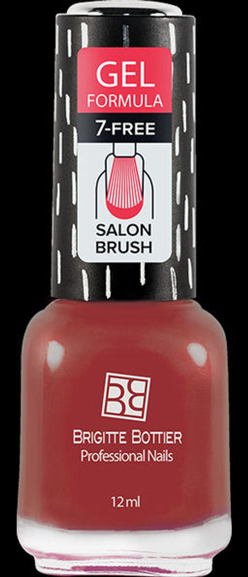 Brigitte Bottier лак для ногтей GEL FORMULA тон 54 красный бархат 12мл/3