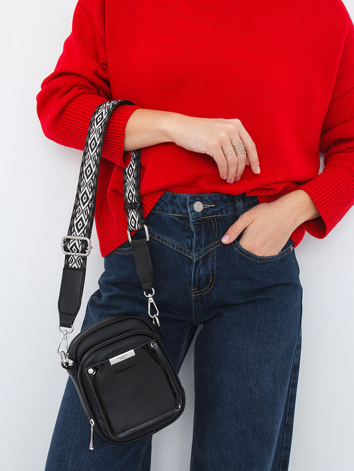 Сумка 2225-4 black Velina Fabbiana-Safenta