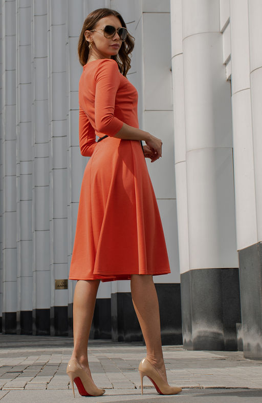 Романтичное платье терракотовый - Donna saggia фото 5