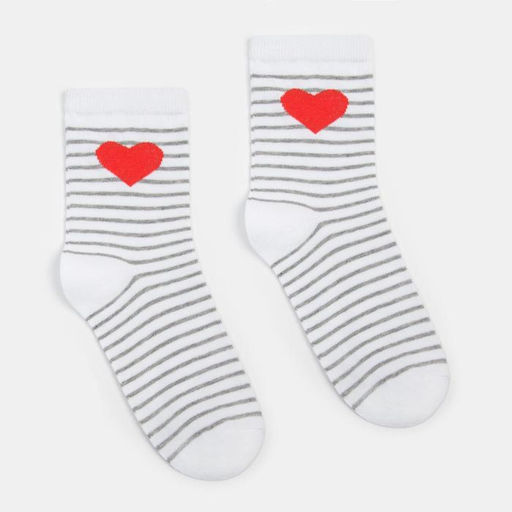 Набор носков женских (3 пары) MINAKU цвет серый/белый, размер 38-39