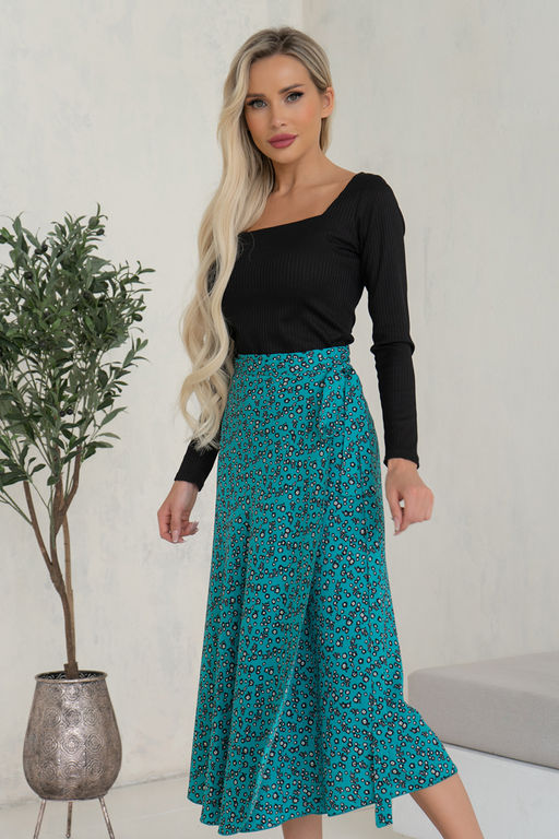 Юбка (изумрудный) Ю11-15/5 - Николь фото 4