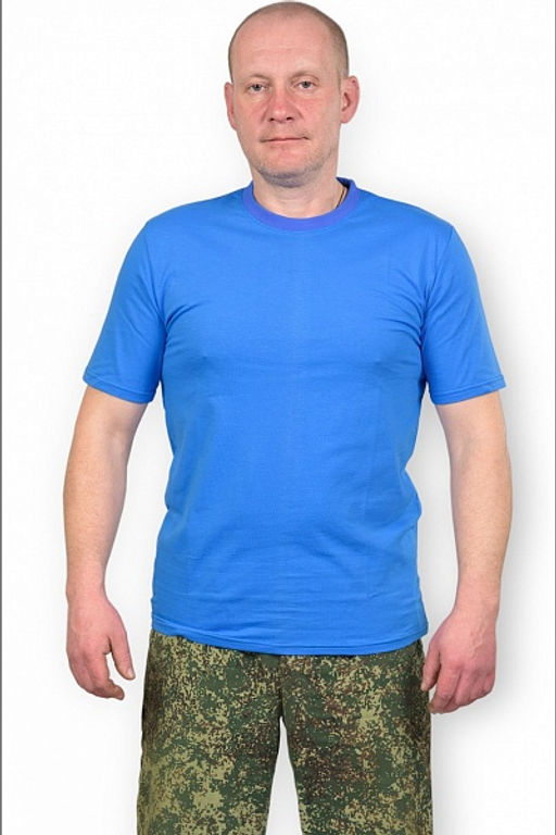 Футболка мужская, индиго (67-3) - Плиона фото 2