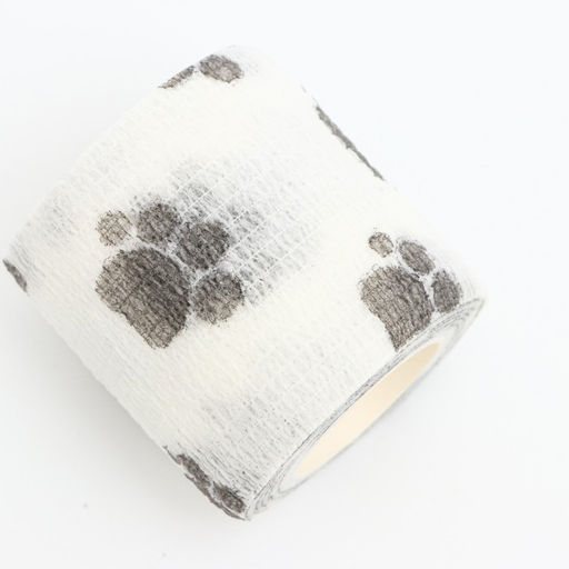 Бинт самофиксирующийся Лапки, 5 см, макс. растяжимость 4,5 м, белый - Пижон фото 3