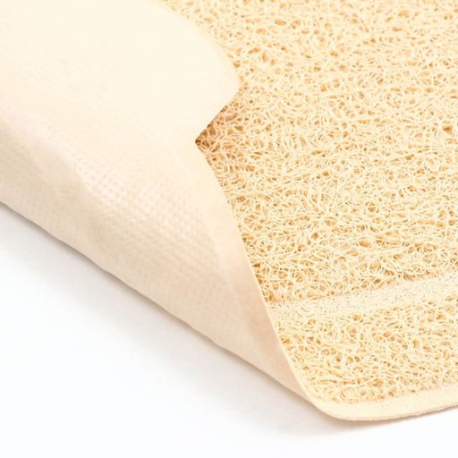 Коврик 2-в-1 под миску/туалет для животных фигурный, 40 х 25 см, бежевый - Пижон фото 4